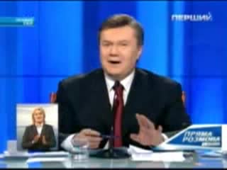 Янукович спел для одесской студентки в прямом эфире